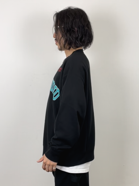 COOTIE / Print Crewneck Sweatshirt (GLORY BOUND) -Black-