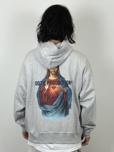 COOTIE / Print Pullover Parka (JESUS) -Oatmeal-
