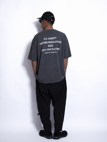 Captains Helm / C.H. VARSITY POCKET SS TEE -Washed Black-