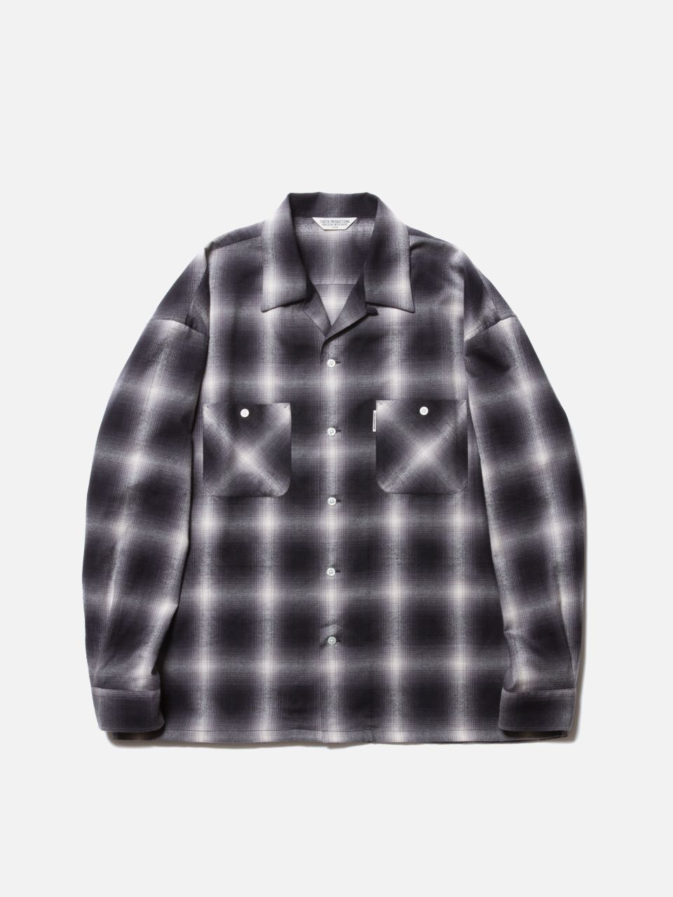 COOTIE クーティ 通販 19SS Ombre Check Open-Neck L/S Shirt
