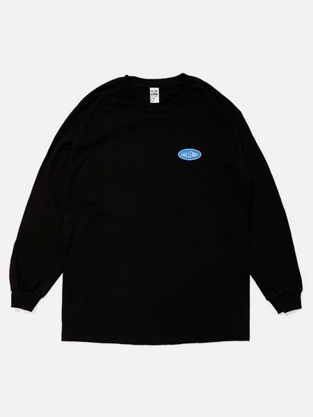 CHALLENGER / L/S PUDDLE TEE -Black-