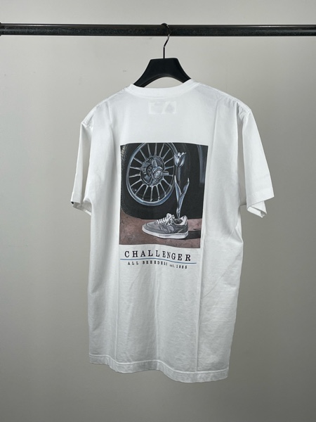 CHALLENGER / THE LAND TEE -White-