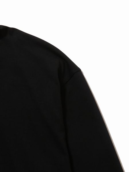 Captains Helm Golf / JACQUARD MOCK L/S TEE -Black-