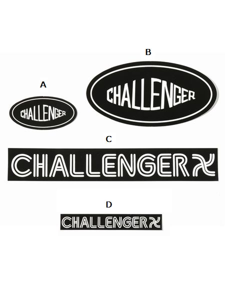 チャレンジャー challenger ステッカー 大小セット