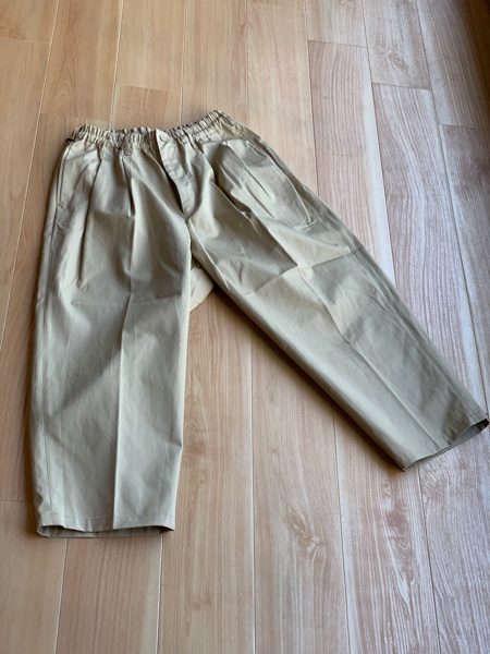 COOTIE / Ventile 2 Tuck Easy Pants -Beige-