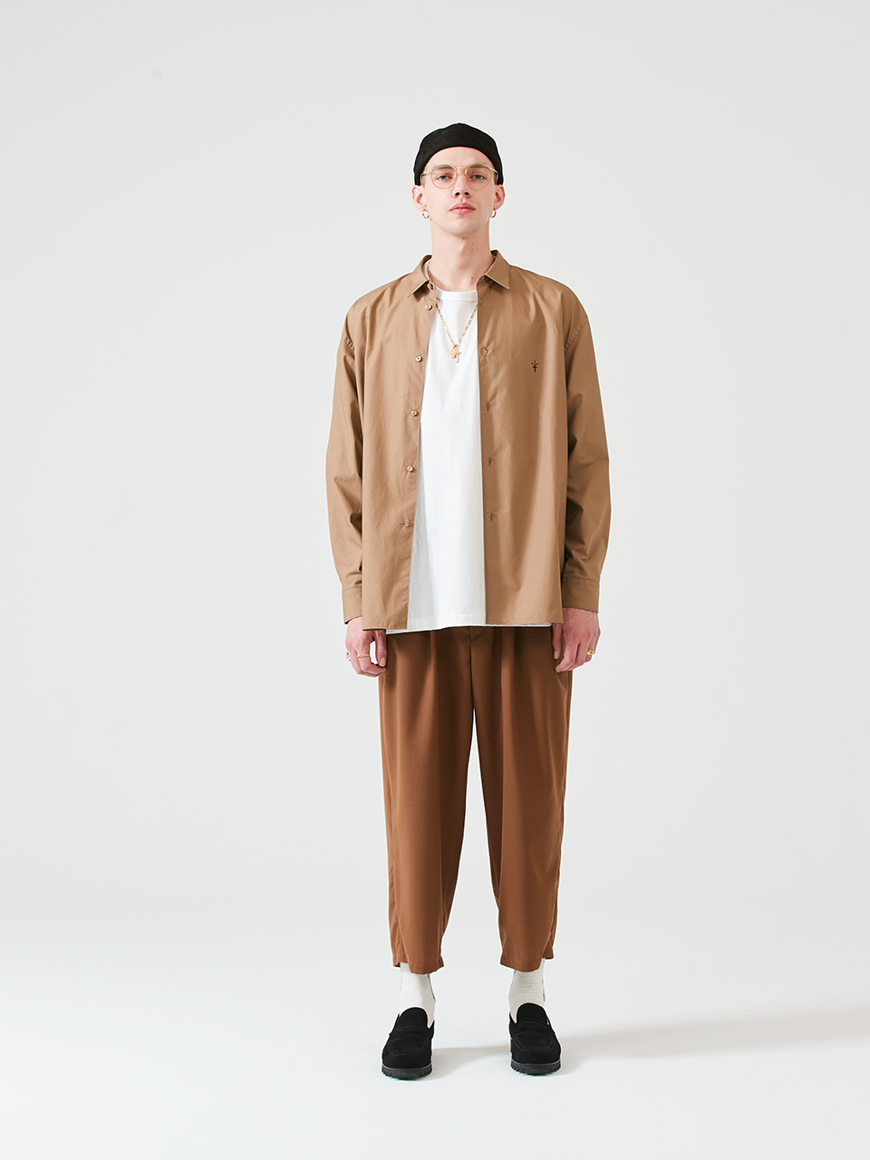 【ベージュ系（28）】Typewriter L/S Shirt 中古・古着通販】SOFTHYPHEN (ソフトハイフン) TYPEWRITER BASIC SHIRT