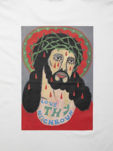 COOTIE PRODUCTIONS / Print S/S Tee (LOVE THY NEIGHBOUR) -White-