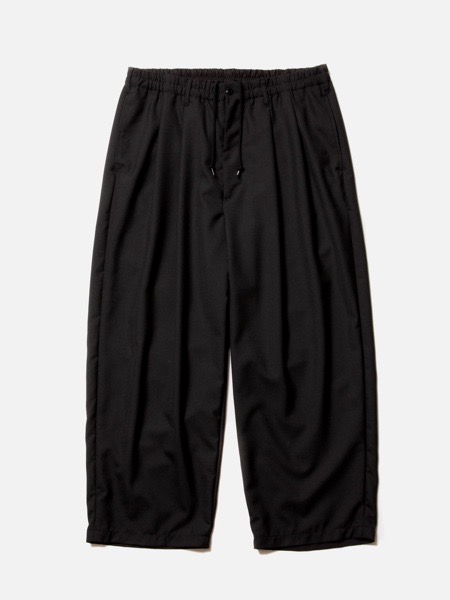 COOTIE / T/W 2 Tuck Easy Ankle Pants -Black-