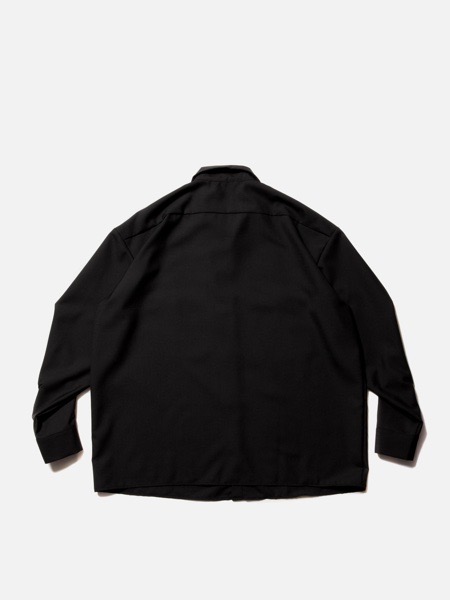COOTIE / T/W Open Collar Pullover Shirt -Black-