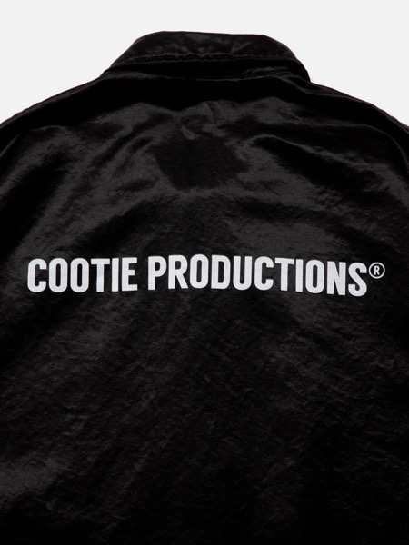 COOTIE / R/C Satin Coach Jacket -Black-