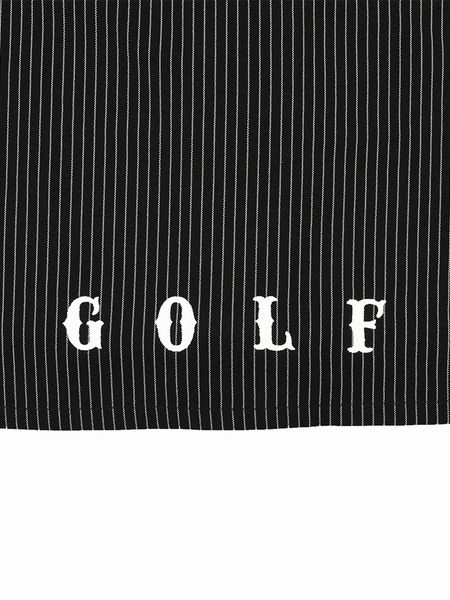トップス Captains Helm Golf No Collar Shirt Captains Helm Golf / CLASSIC BB COTTON NO COLLAR SHIRT -Black/White-
