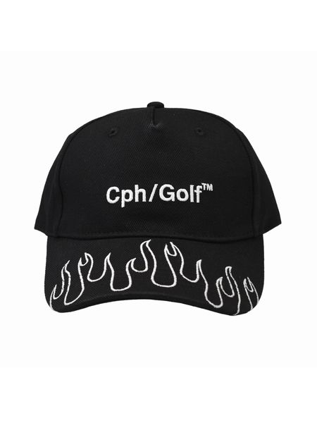 Captains Helm Golf / FIRE BRIM BB CAP -Black-
