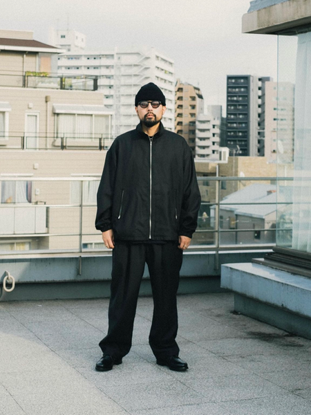 COOTIE PRODUCTIONS / T/W Gabardine 2 Tuck Easy Pants -Black-