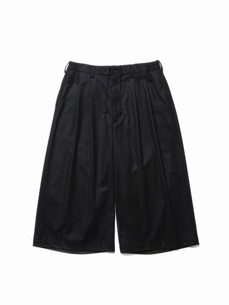 COOTIE PRODUCTIONS / CA/W Flannel Shin Cut Wide Easy Trousers -Black-
