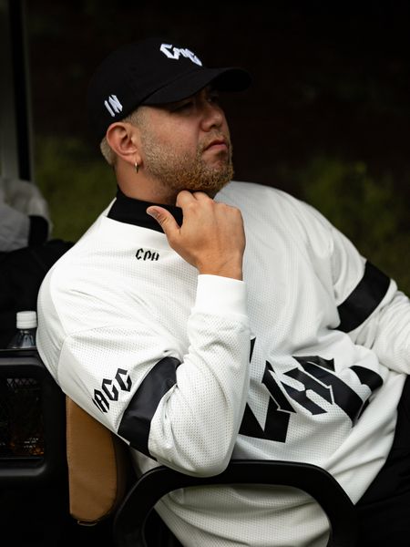 Captains Helm Golf / #09×2 IN OUT DOUBLE MESH L/S TEE -White-