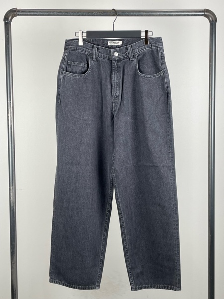 5 Pocket Baggy Denim Pants BLACK Sサイズ | kinderpartys.at