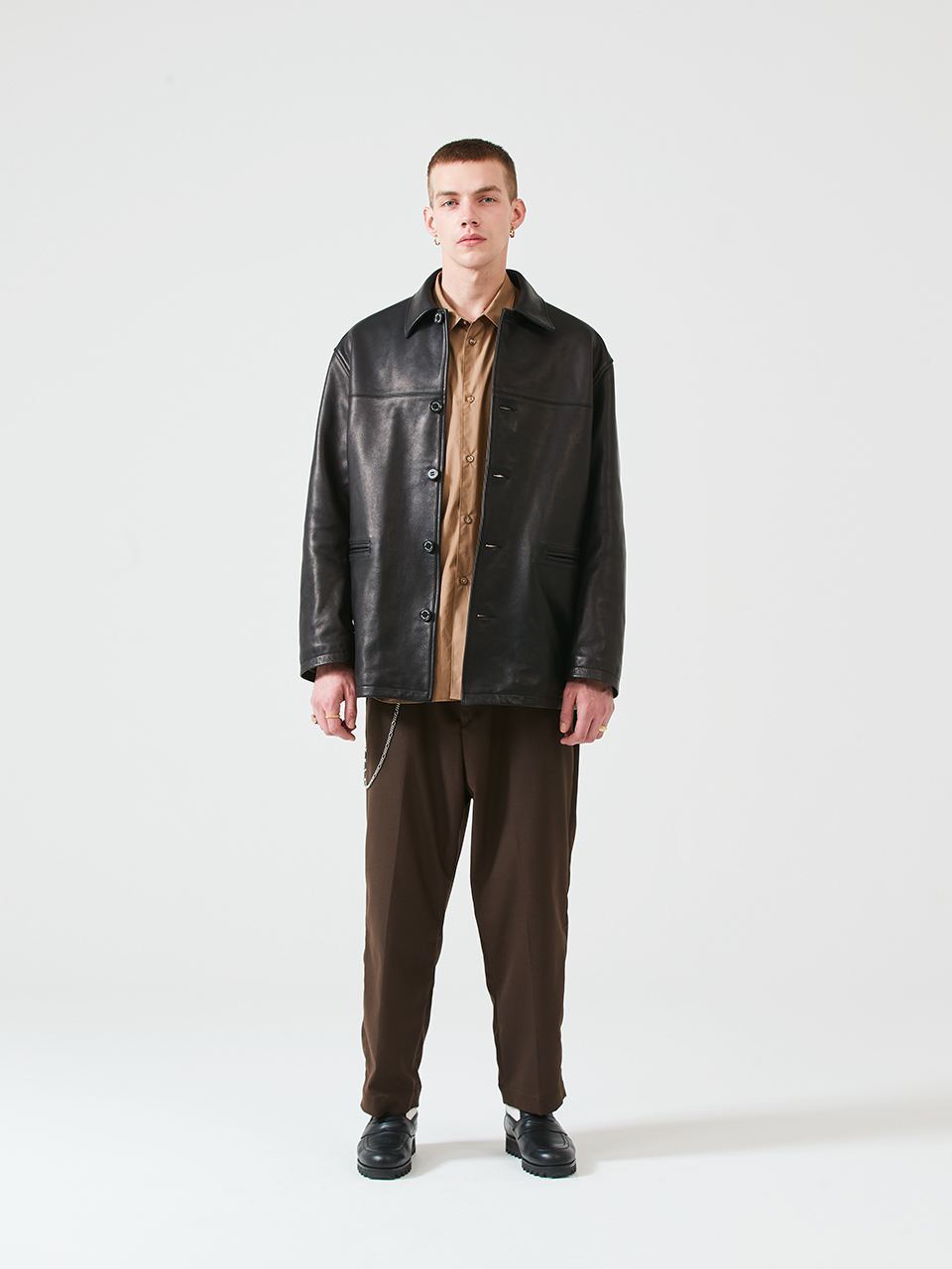 COOTIE クーティ 通販 19AW Leather Car Coat