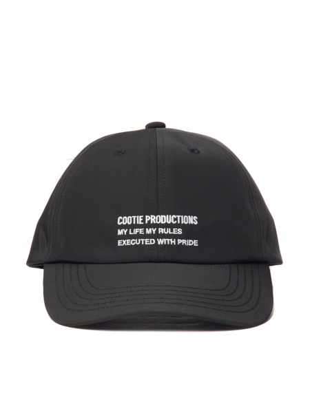 美品 Kj着 COOTIE PRODUCTIONS 6 Panel Cap COOTIE / Polyester 6 Panel Cap -Black×White-
