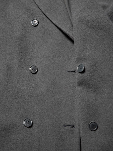 COOTIE / Wool Mossa Double Chester Coat -Black-