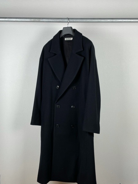 COOTIE / Wool Mossa Double Chester Coat -Black-