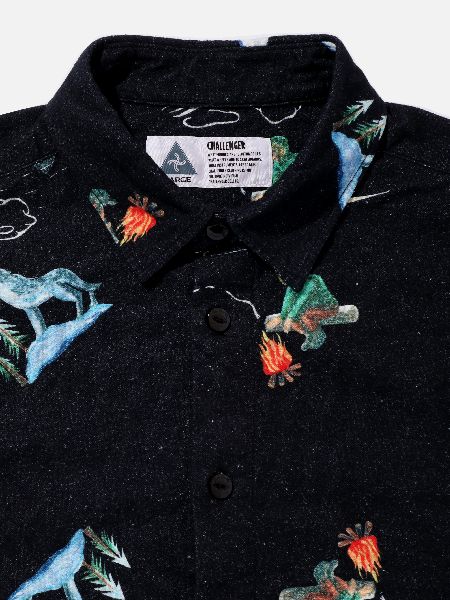 CHALLENGER / L/S FLANNEL PRINTED SHIRT