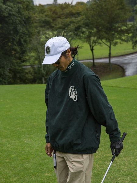 Captains Helm Golf / 【予約販売】CLUB WAFFLE P/O JKT -Green-