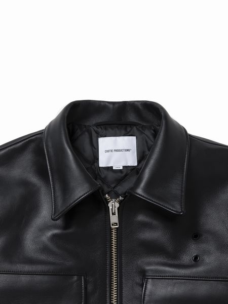 COOTIE PRODUCTIONS / Leather Policeman Jacket -Black-