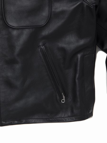 COOTIE PRODUCTIONS / Leather Policeman Jacket -Black-
