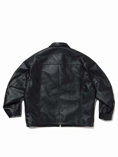 COOTIE PRODUCTIONS / Leather Policeman Jacket -Black-