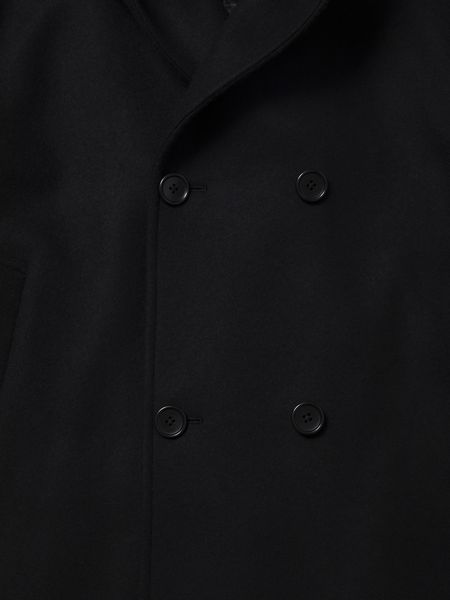 COOTIE PRODUCTIONS / Wool Melton Double Breasted Jedi Coat -Black-