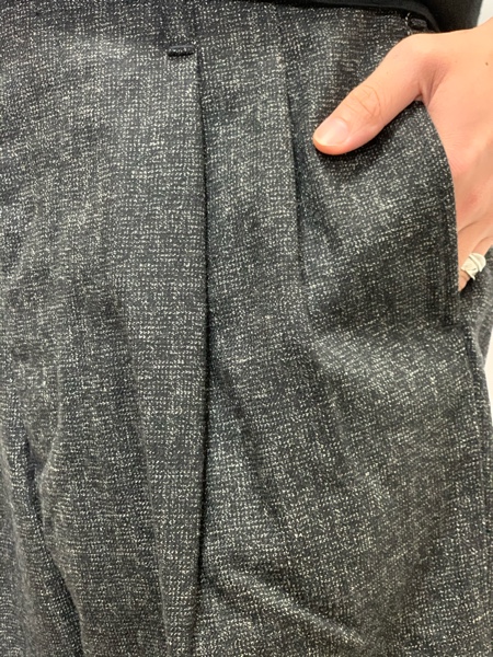 COOTIE / Melange Wool 2 Tuck Trousers