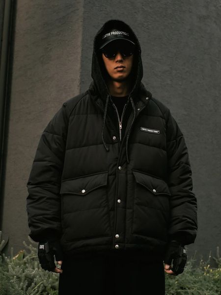 COOTIE PRODUCTIONS / Error Fit Padded Racing Jacket -Black-