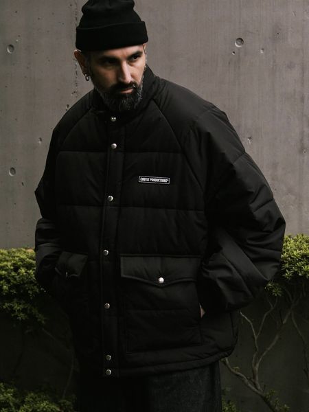 COOTIE PRODUCTIONS / Error Fit Padded Racing Jacket -Black-