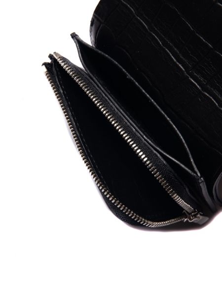 COOTIE / Leather Compact Purse(Crocodile)
