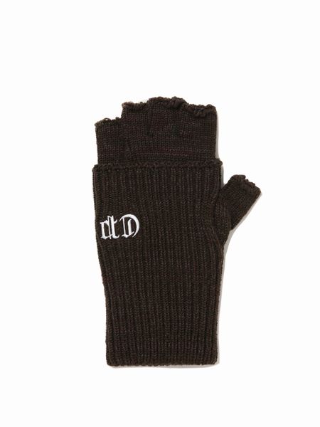 COOTIE PRODUCTIONS / Knit Cuffed Fingerless Glove -Moss Mix-