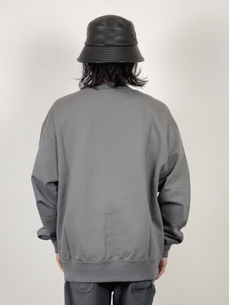 COOTIE / Compact Yarn Crewneck Sweatshirt -Gray-