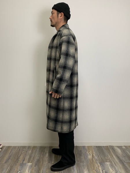 COOTIE / Napping Ombre Check Shop Coat