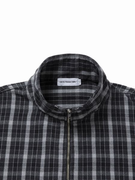 COOTIE PRODUCTIONS / AD Processing Heavy Flannel Check Half Zip