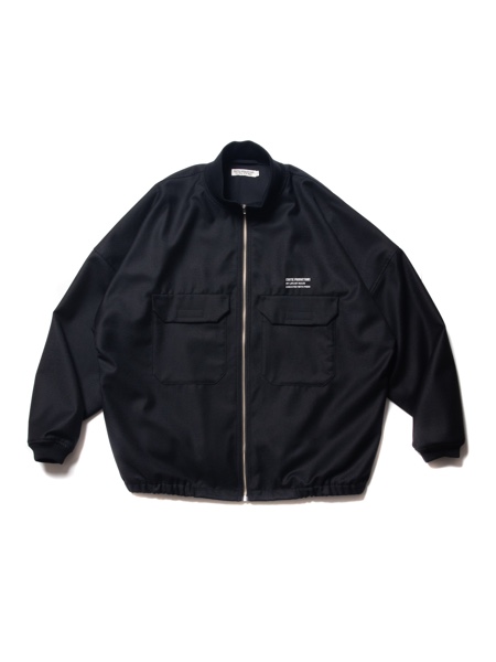 COOTIE / Wool Saxony Track Jacket -Black-
