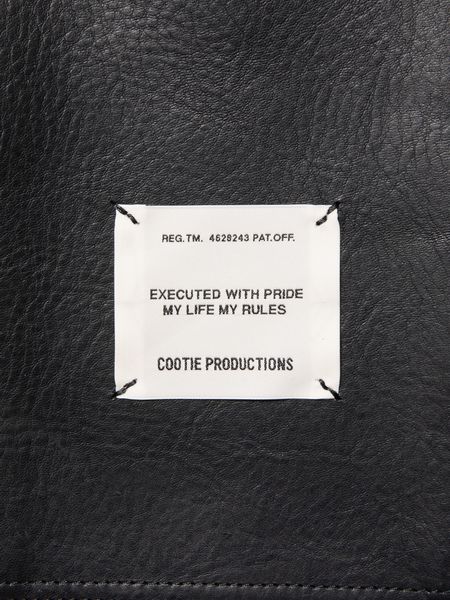 COOTIE PRODUCTIONS / Leather C-Store Bag -Black-