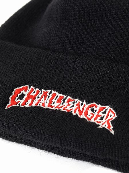 CHALLENGER / CRASH LOGO KNIT CAP -Black-