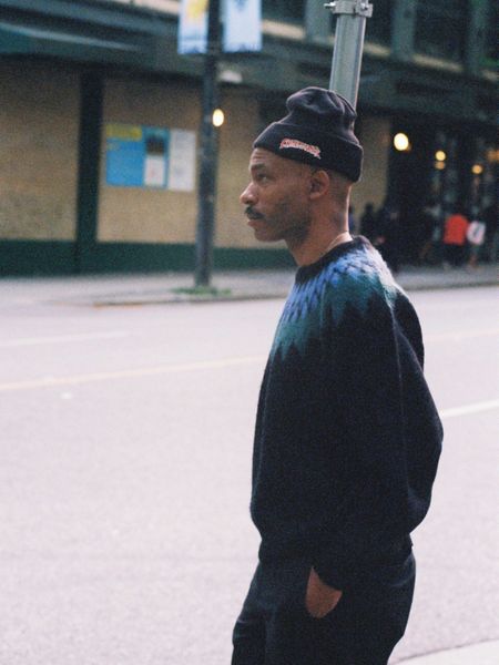 CHALLENGER / CRASH LOGO KNIT CAP -Black-