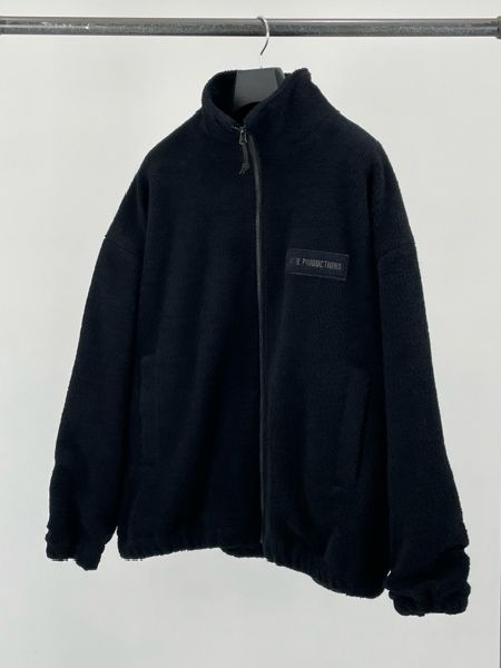 COOTIE / Wool Boa Track Jacket -Black-