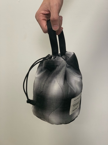 COOTIE / Ombre Check Quilting Drawstring Bag
