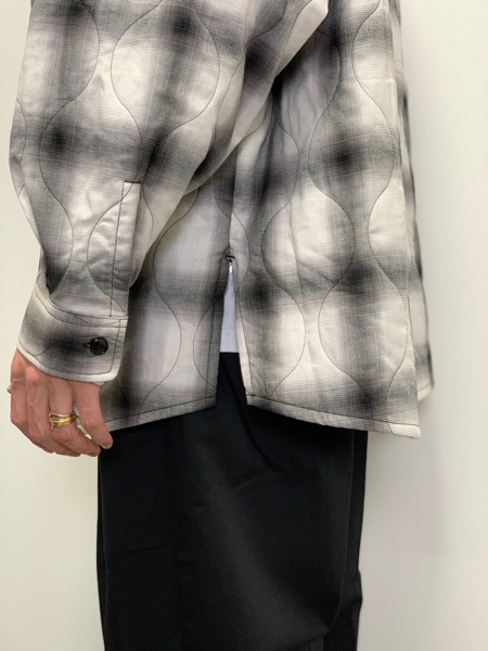 COOTIE / Ombre Check Quilting CPO Jacket