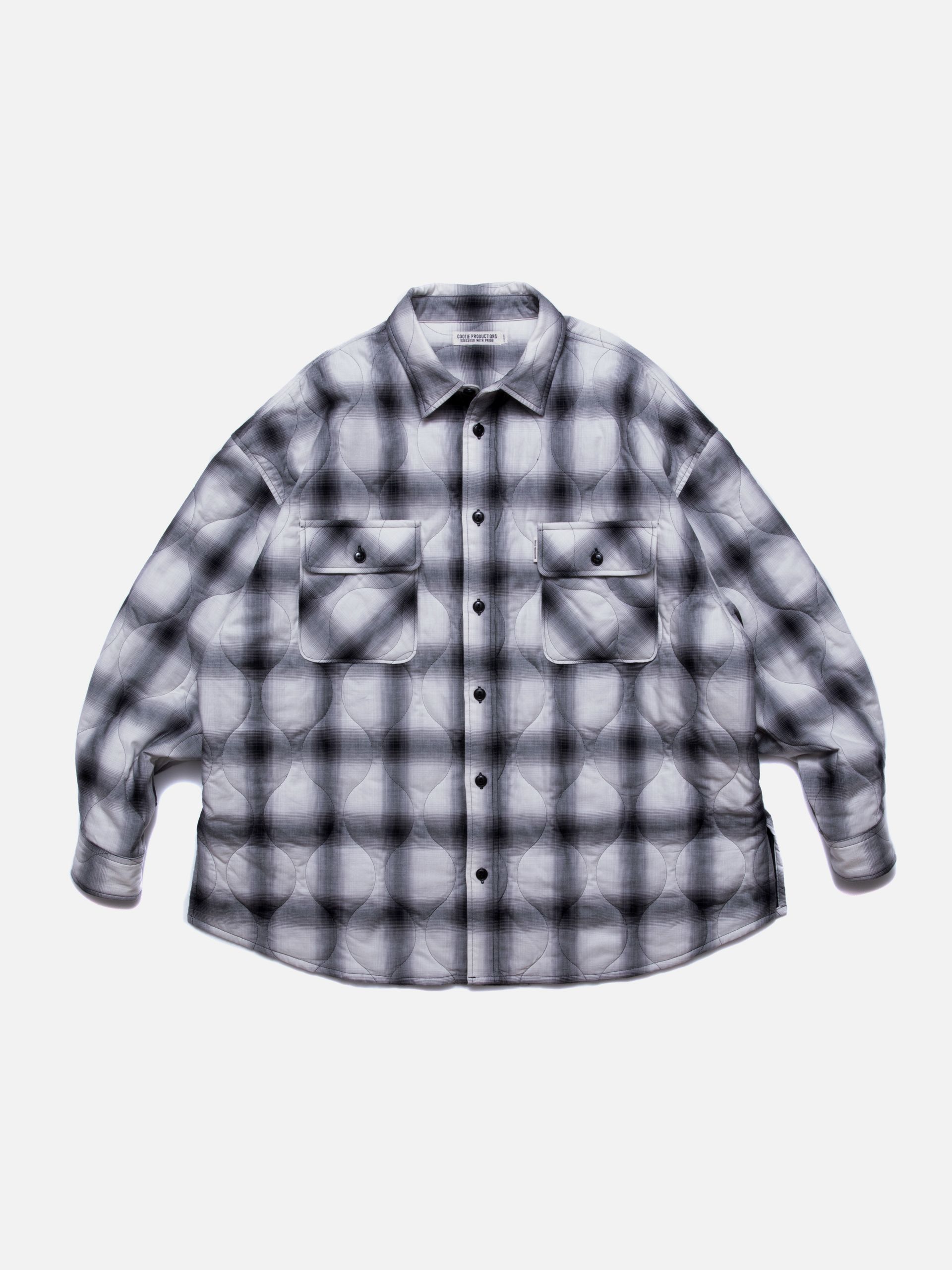 COOTIE / Ombre Check Quilting CPO Jacket