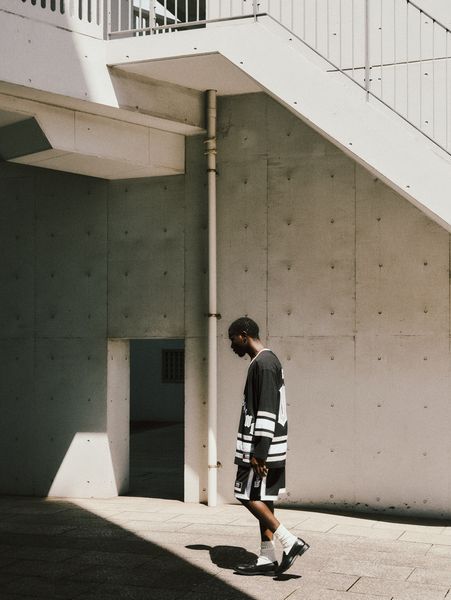 COOTIE PRODUCTIONS × MITCHELL & NESS / HOCKEY JERSEY -Black-